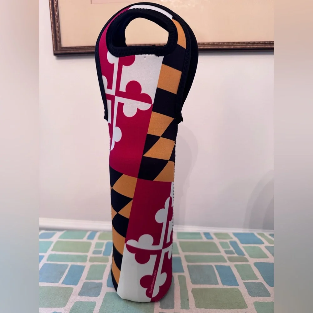 Maryland State Neoprene Wine Tote Holder Small